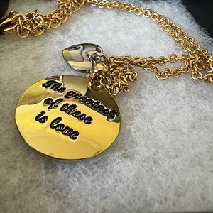 The greatest of these is love pendant